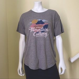 Anthropologie Mountains Are Calling Graphic Tee